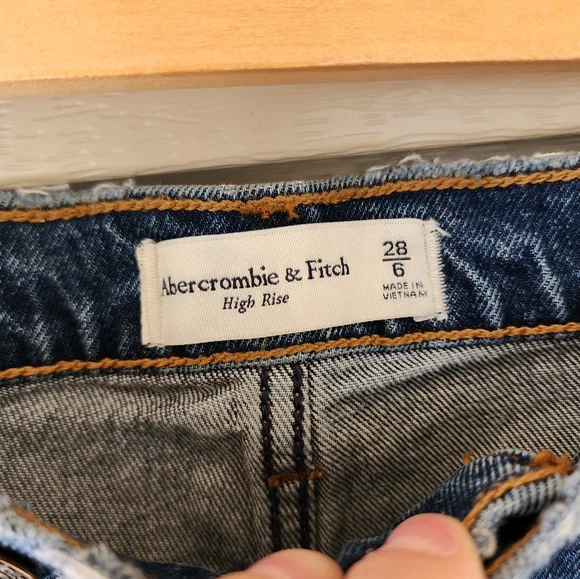 Abercrombie & Fitch Blue Denim Jean Shorts - Picture 7 of 10